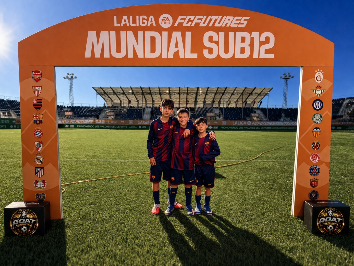 Elite youth football development program in Barcelona and Europe