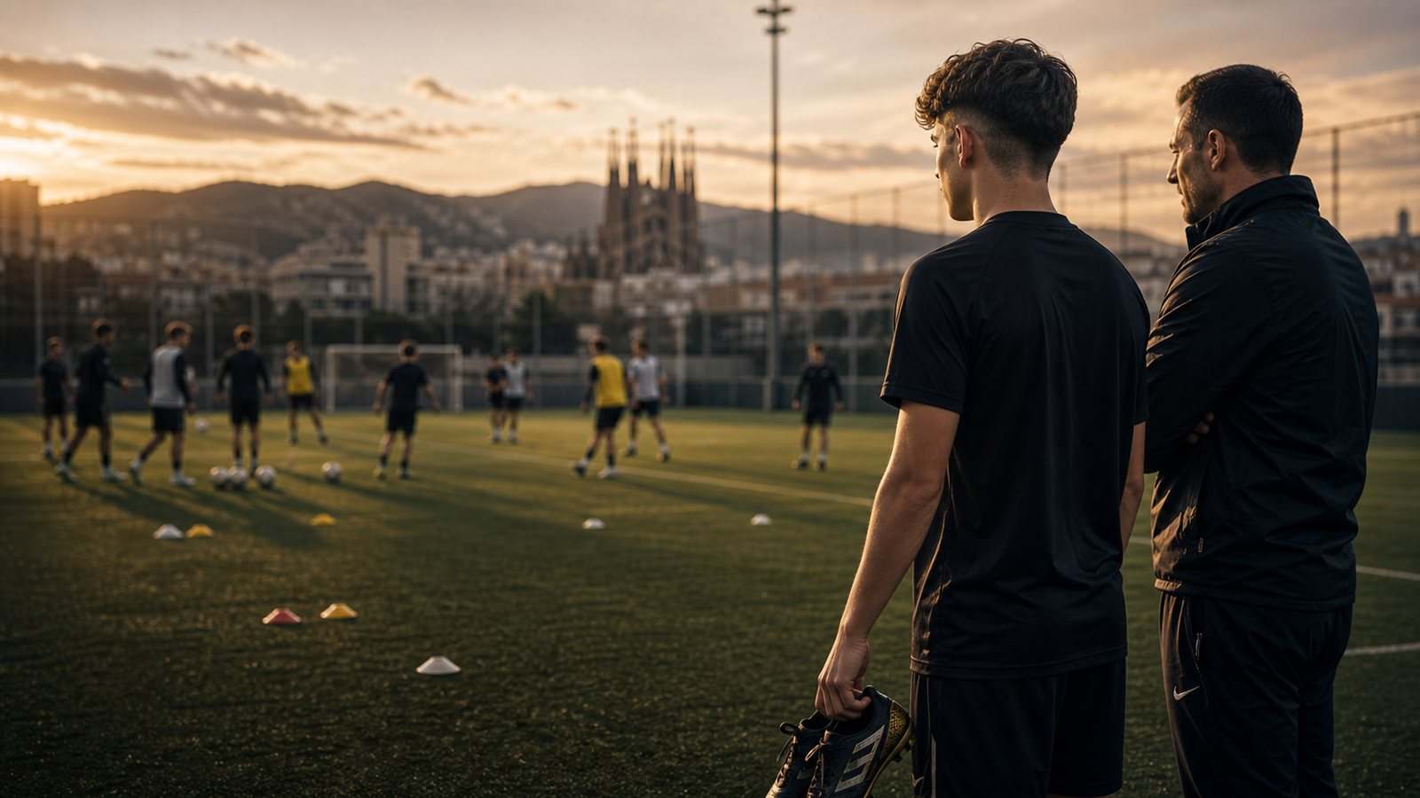 UK player comparing football level with Spanish football in Barcelona