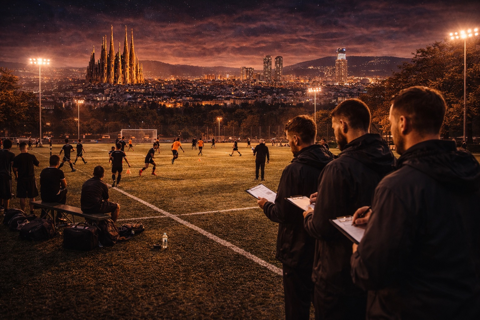 Football tryouts in Barcelona