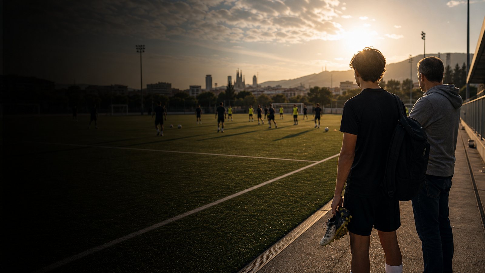 Australian player evaluating football level in Barcelona